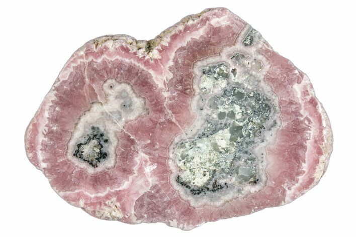 Polished Banded Rhodochrosite Slab - Argentina #264694